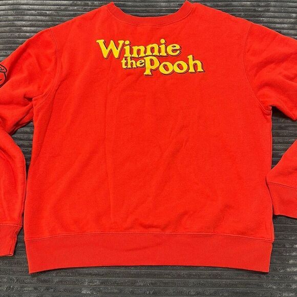 Disney Winnie The Pooh Unisex Red Long Sleeves Shirt Sweater Size XL - Picture 10 of 10